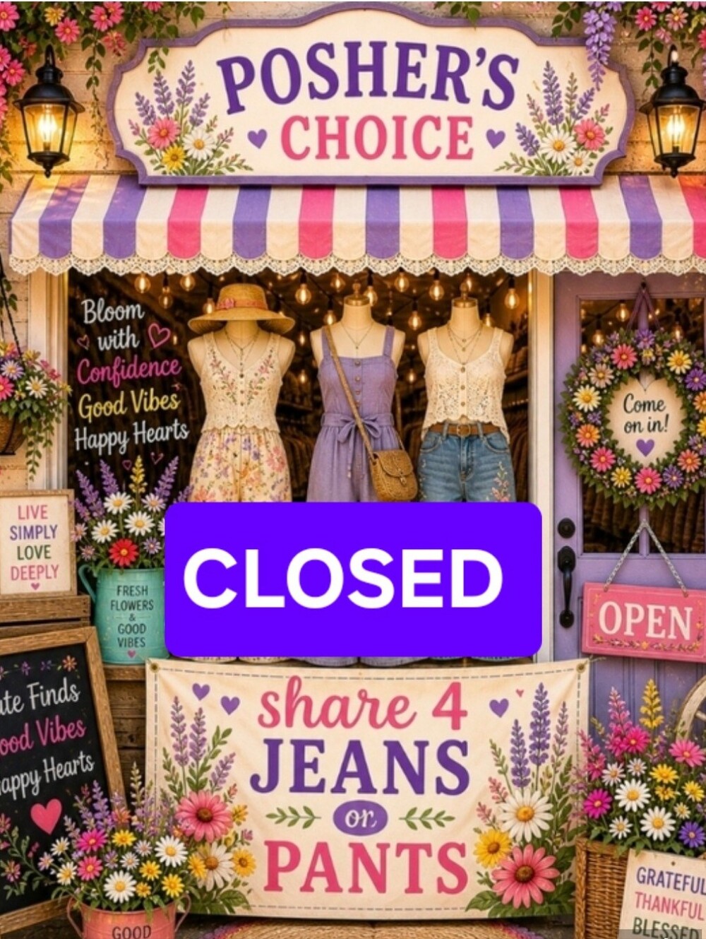 🚫CLOSED🚫WEDS 5/6 👖SHARE JEANS OR PANTS 👖SHARE 4